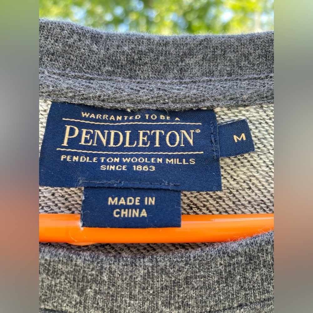 Surf PENDLETON Women’s Crewneck Sweatshirt Pullover Gray Size Medium - Picture 3 of 6